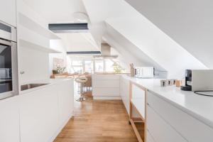 Kuchyň nebo kuchyňský kout v ubytování Hakuna - Penthouse Franziskanerplatz - Rooftop