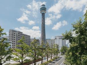 a view of the berlin tv tower at Ludens House横浜山下公園 in Yokohama