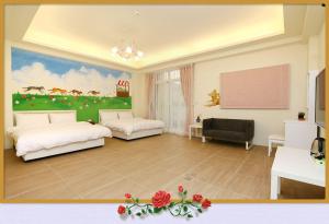 Postel nebo postele na pokoji v ubytování Rose Cottage B&B