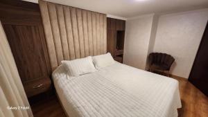 Ένα ή περισσότερα κρεβάτια σε δωμάτιο στο Apartment in Harhoura