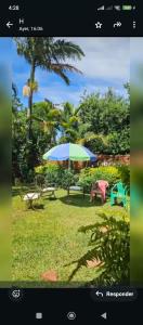 Un jardín fuera de El Amanecer