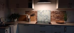 Kuchyň nebo kuchyňský kout v ubytování Ferienwohnung Lerchennest