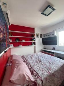 Katil atau katil-katil dalam bilik di Apartamento para COP 30 +18 gambar