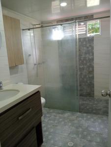 Koupelna v ubytování Apartamento Fontana 2