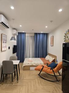 Postel nebo postele na pokoji v ubytování Happy House