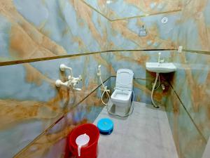 Ένα μπάνιο στο Shri Radha Rani Kripa Dham