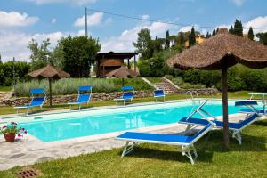 Agriturismo Borgo Vigna Vecchia tesisinde veya buraya yakın yüzme havuzu