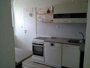 Kuchyň nebo kuchyňský kout v ubytování Apartmán Hastrmánek, Kvilda 3