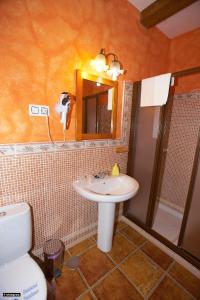 Koupelna v ubytování Hotel Enrique Calvillo