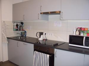 Kuchyň nebo kuchyňský kout v ubytování Budapest Trinity Homes