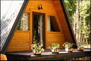 Κήπος έξω από το Forest Houses Odra +3 φωτογραφίες