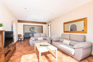 Χώρος καθιστικού στο Villa Agora preciosa casa con encanto Menorquin