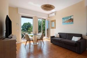 Χώρος καθιστικού στο Casa Blu Lerici