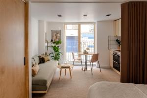 Et opholdsområde på King Street Studios