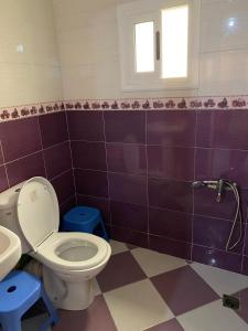 ein Badezimmer mit Toilette und Waschbecken in der Unterkunft Morocco,Tetouan,Martil in Martil