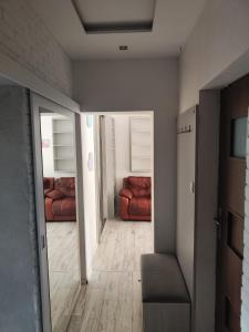 Χώρος καθιστικού στο Apartament z antresolami w centrum