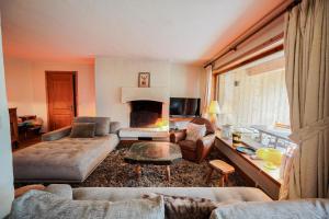 TV a/nebo společenská místnost v ubytování Chalet Merveille - Proche centre ville de Megève