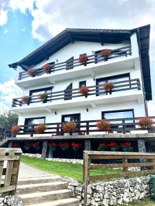 Balkoni atau teres di Casa Valea Rece