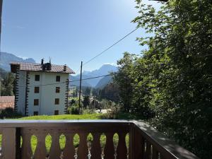 a view from the balcony of a house at Ciasa Silvano 1721 SV in Falcade
