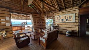 Χώρος καθιστικού στο Ecolodge du menabe