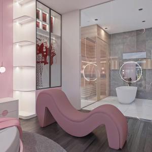 Et badeværelse på Đào Hoa Love Hotel