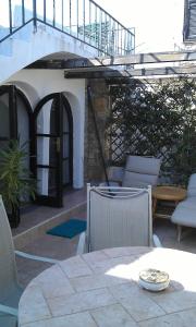 Χώρος καθιστικού στο Large house with panoramic sea view