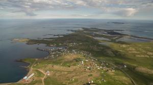 Skats uz naktsmītni Framtid Camping Lodging Barrels no putna lidojuma