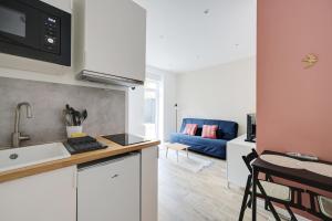 Kuchyň nebo kuchyňský kout v ubytování Charmant Studio neuf à 10 minutes de Paris + 6 fotografií