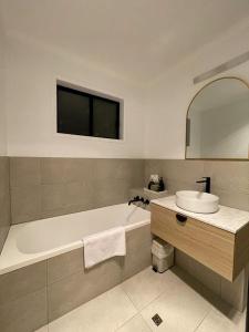 Koupelna v ubytování Pantai Indah Cottage