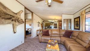 Ruang duduk di Desert View Retreat - Sleeps 22, Game Garage, Near Skywalk & Lake Mead