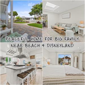 a collage of pictures of a house at Peaceful Home Near Beach & Disneyland in Huntington Beach