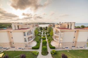 an aerial view of a building with a garden at Arapya Sun Resort in Arapya