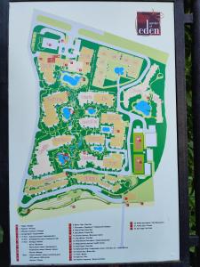 a map of the campus at Апартамент в Комплекс Райска градина in Sveti Vlas