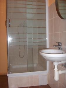 Koupelna v ubytování Apartmány Karlštejn