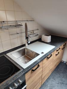 Køkken eller tekøkken på Schöne Wohnung zentral Ingolstadt