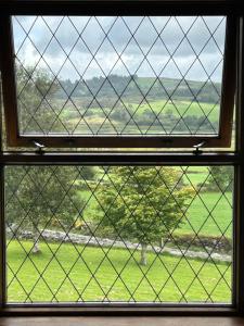 a window with a view of a field of grass at Luí na Gréine in Bard Inch