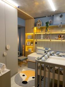 Η κουζίνα ή μικρή κουζίνα στο Luxury apartment COP30