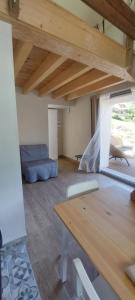Posezení v ubytování Appartement 3 personnes avec mezzanine 100 metres de la plage de Bredannaz