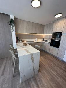 Kuchyň nebo kuchyňský kout v ubytování Spectacular apartment in Reñaca - Playa Cochoa