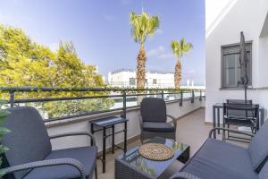 En balkon eller terrasse på Garrucha Playa Piscina Wifi Parking Gratis