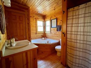 Koupelna v ubytování The Tree House- Morganton GA + 51 fotografií