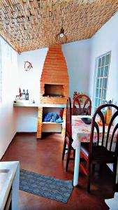 Χώρος καθιστικού στο Chalé 2 bukadin de terra