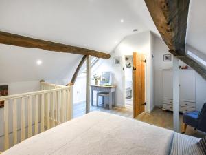 Postel nebo postele na pokoji v ubytování Home Farm Barn + 7 fotografií