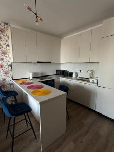 Kuchyň nebo kuchyňský kout v ubytování D&T Apartment