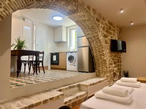 Kuchyň nebo kuchyňský kout v ubytování Corcyra Collection