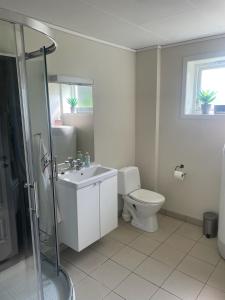 Et badeværelse på Apartment Mandal