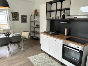 Køkken eller tekøkken på FeWo Anna