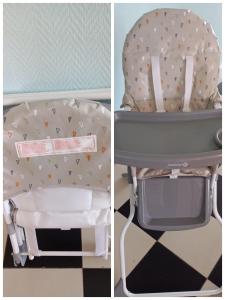 a high chair with a tv on top of it at L'Ermitage in Pornic