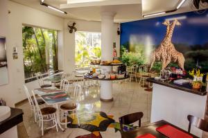 Hotel Pousada Do Leão餐厅或其他用餐的地方