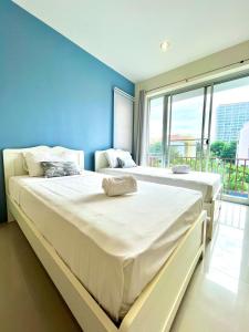 Katil atau katil-katil dalam bilik di Spacious 2BR Pool Villa Beach Front at Hua Hin